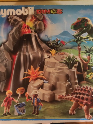 Playmobil Dinos Ηφαίστειο σετ 5230 σαν καινούργιο με έξτρα δώρο εξερευνητή