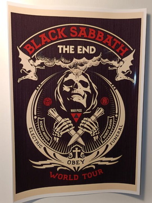 Black Sabbath poster A4