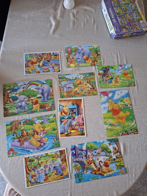 Disney Puzzle Winnie the Pooh 10 in 1 set like new