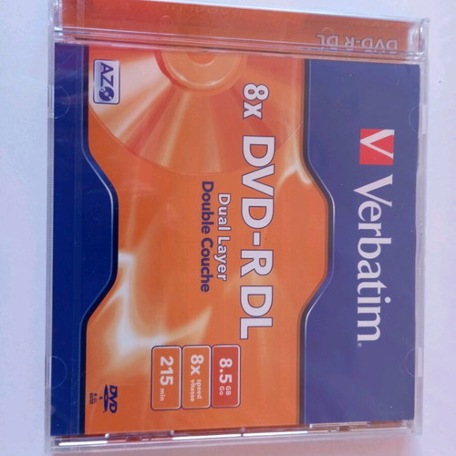 Verbatim DVD-R DL Dual Layer 8.5GB 8x speed new, 2 pieces