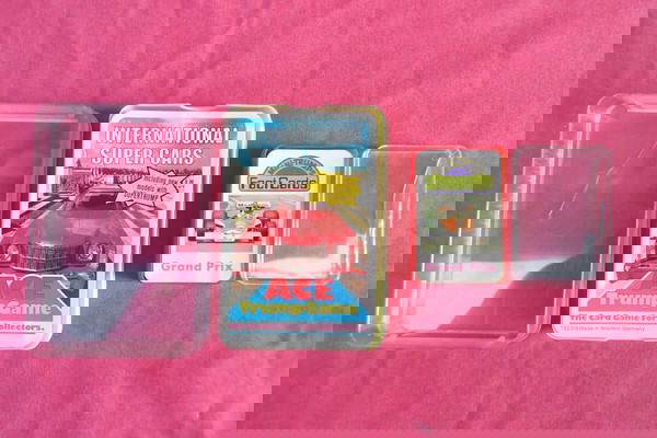International Super Cars  Ace Trump Game και Mini Trumps Fact Cards Grand Prix της δεκαετίας του '70.