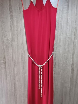 Voice women's long red dress one size like new