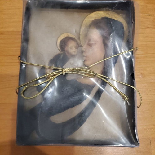Decorative wall plaque Panagia with Christ like new