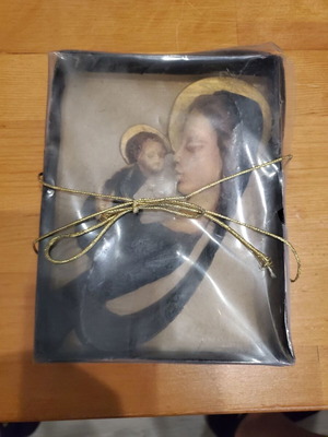 Decorative wall plaque Panagia with Christ like new