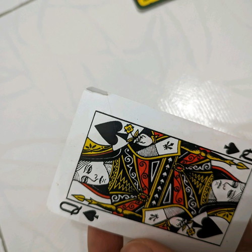 J&B playing cards used, collectible, worn condition