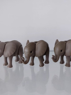 Playmobil elephants small used