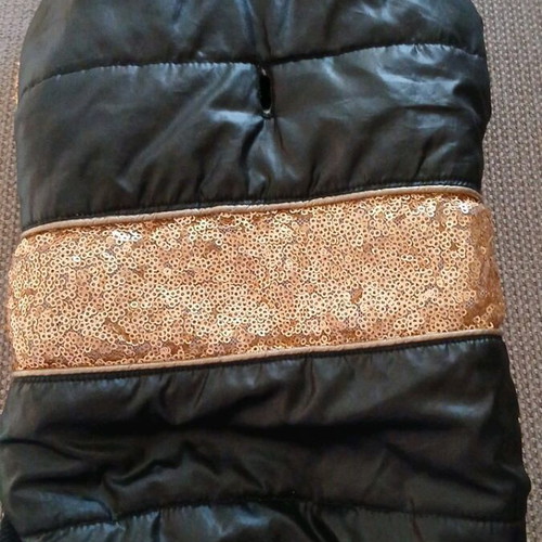 Dog jacket for small breeds like new, fur-lined and waterproof