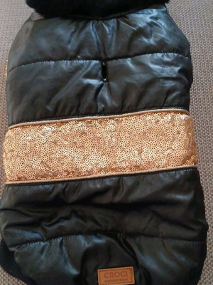 Dog jacket for small breeds like new, fur-lined and waterproof