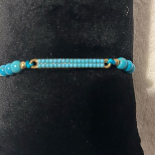 Bohemian Style Handmade Bracelets Set of 6 Turquoise with Evil Eye