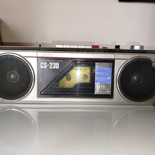 Aiwa radio cassette player used, functional
