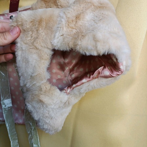 Dondup vest used eco fur with silk lining