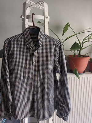 Ovs checkered shirt size S like new, blue and yellow