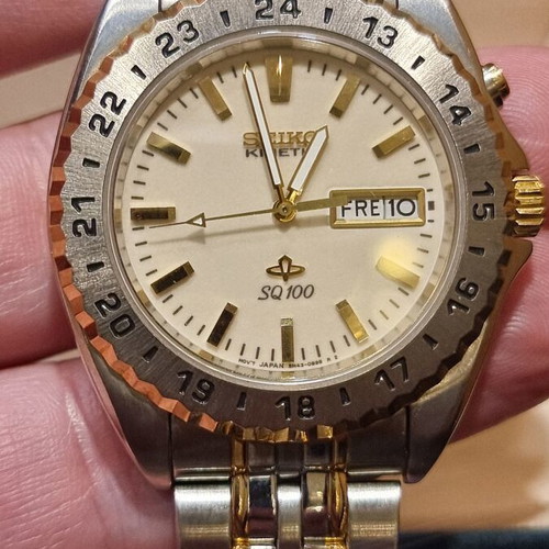 Seiko Kinetic SQ100 watch new old stock