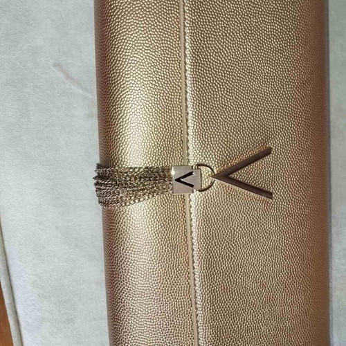 Valentino by Mario Valentino clutch bag, champagne gold