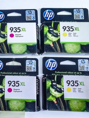 Μελάνιa inkjet  HP 934XL  (x2)  935XL(x2 yellow, x2 Magenta, x1 Cyan)  (warranty ended 2017)