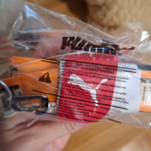 Puma keychains new, set of 5, orange and black