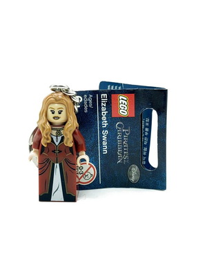 LEGO Pirates of the Caribbean Elizabeth Swann Key Chain brand new