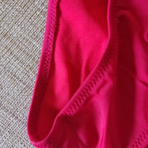 Swimsuit like new, red, size 50, side tie