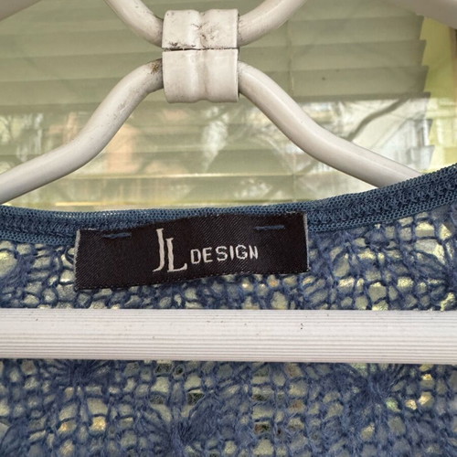 JL Design Y2K top used, blue with corset front
