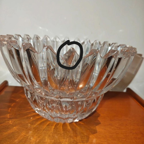 Vintage crystal decorative bowl Mikasa like new