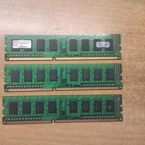Ram Kingston KVR1333D3N9 used 1GB DDR3 3 pieces