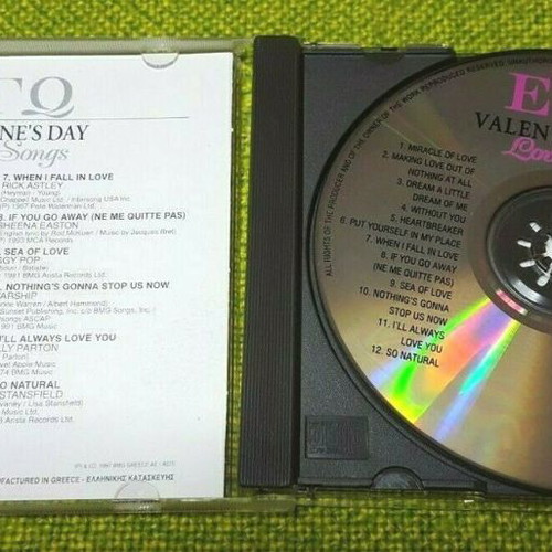 Ego Valentine's Day Love Songs CD used