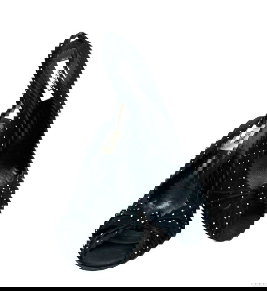 Moschino velour peep toe heels