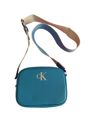 Calvin Klein shoulder bag new, turquoise and white