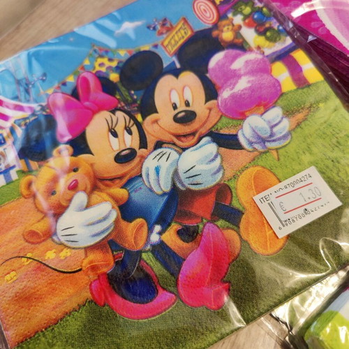 Minnie Mouse napkins new, pack of 188 pieces