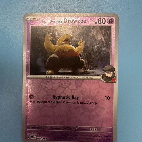 Team Rocket's Drowzee card new condition