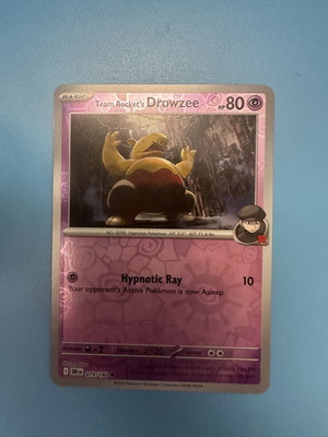 Team Rocket's Drowzee card new condition