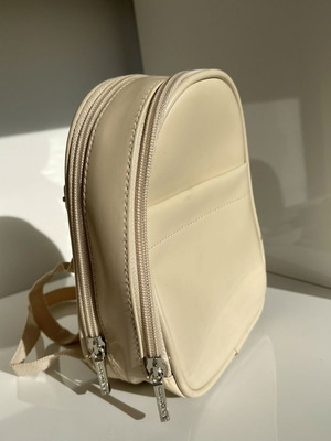 Atmosphere Primark Mini Backpack like new, beige cream faux leather