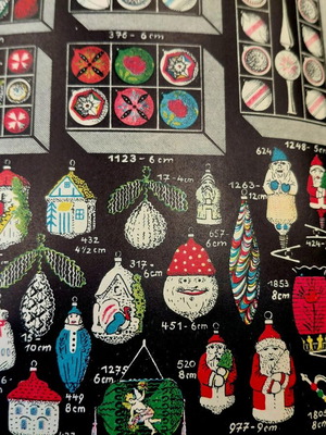 German Christmas ornament catalog from 1930s-40s like new