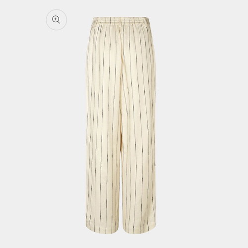 Linen wide pants Rue de Femme brand new, size S, beige striped