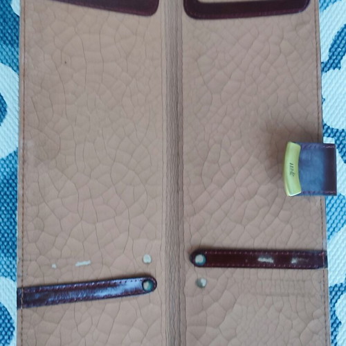 Leather Travel Tie Case new, brown