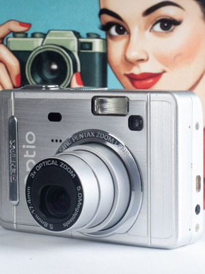 Pentax Optio S50 5.0MP ψηφιακή κάμερα μεταχειρισμένη, δοκιμασμένη και λειτουργική