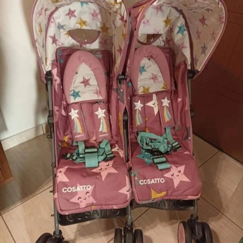 Cosatto Supa Dupa Happy Stars Twin Stroller like new