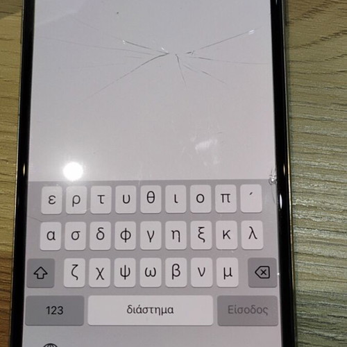 Iphone XS 256 μεταχειρισμένο για ανταλλακτικά με σπασμένο γυαλί προστασίας