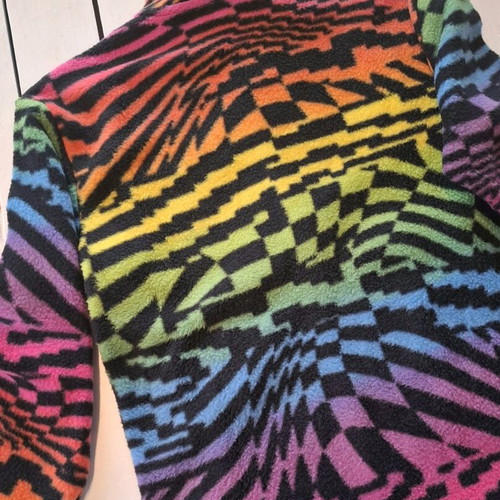 Quiksilver multicolor fleece jumper hoodie unisex kids size 12 years new