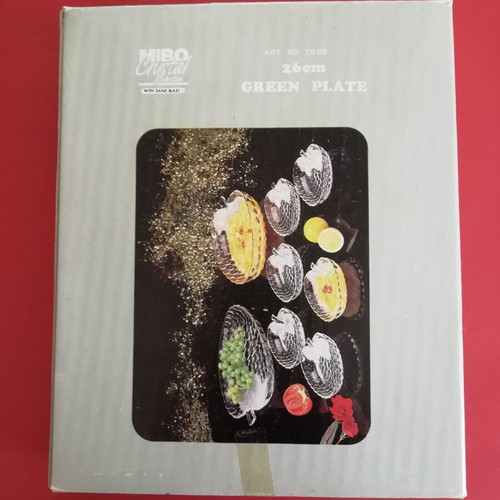 MIBO Crystal Collection crystal serving dish vintage new