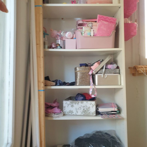 Ikea white bookshelf like new, 6 shelves, 202x80x28 cm