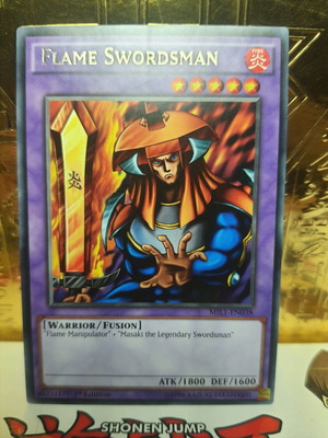 Flame Swordsman Yu-Gi-Oh! card near mint