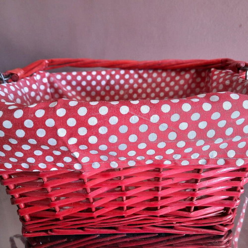 Easter basket used with removable fabric