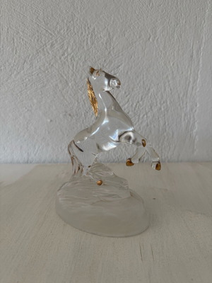 Horse Figurine Cristal d'Arques France like new
