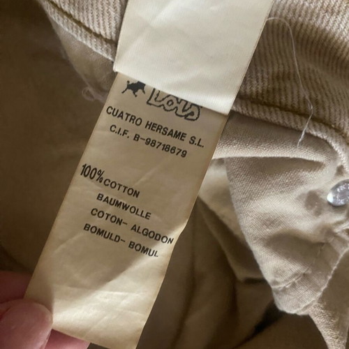 Lois jeans used, beige boyfriend style, size M