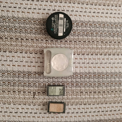 Sephora L'Oreal Artdeco eyeshadows used, set of four, good condition