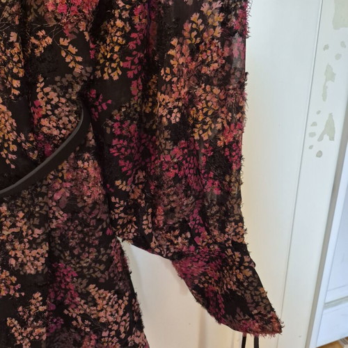 Attrattivo floral dress large with wide sleeves and belt new