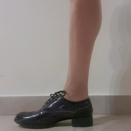 Oxford leather patent shoe Musto used, black