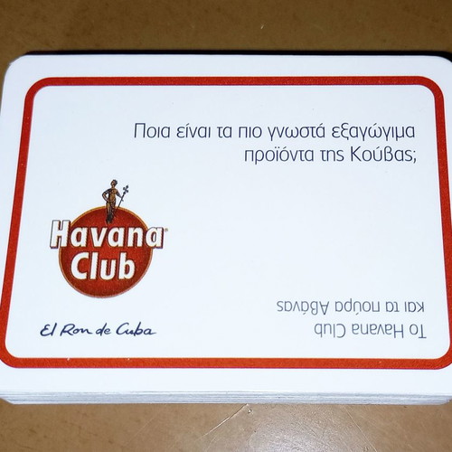 Havana Club Trivia game with cards new
