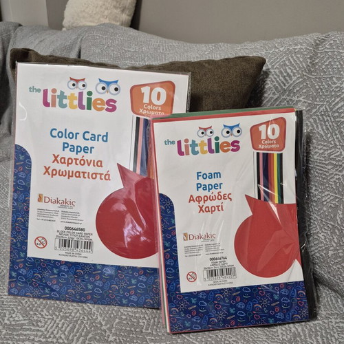 Color Card Paper and Foam Paper set like new